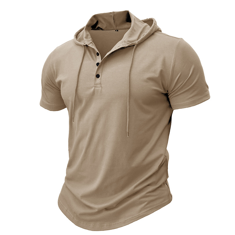 MONVIEL™ | Men's Hooded Henley T-Shirt