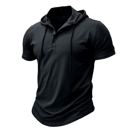 MONVIEL™ | Men's Hooded Henley T-Shirt
