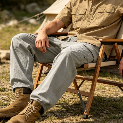 MANSSINO™ | Men's Lightweight Linen-Blend Cargo Trousers
