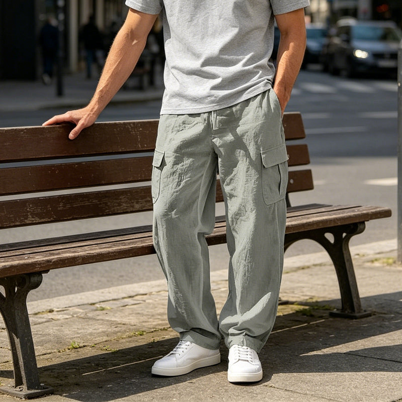 MONVIEL™ | Men's Lightweight Summer Cargo Trousers