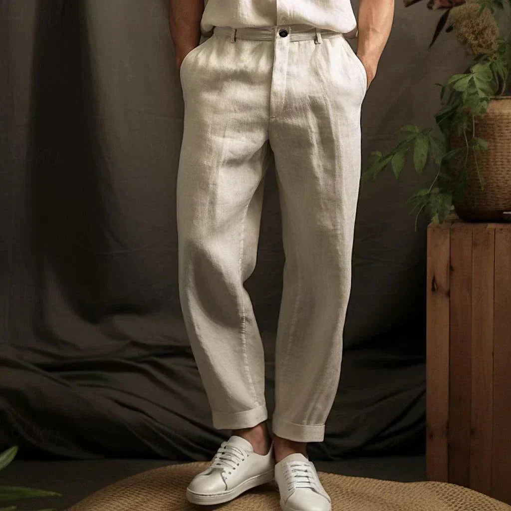 MANSSINO™ | Men's Lightweight Linen Summer Trousers