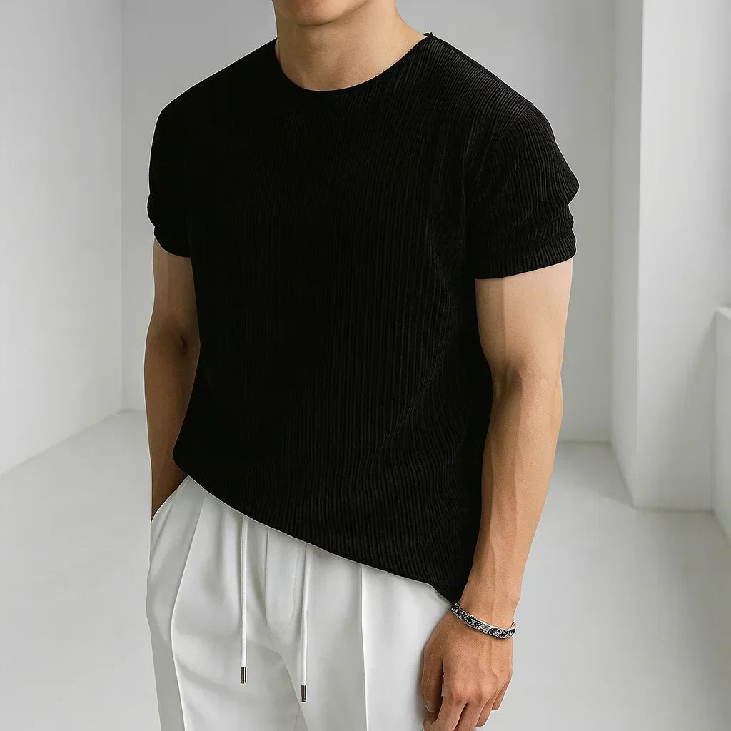MONVIEL | Mens Knitted T-Shirt