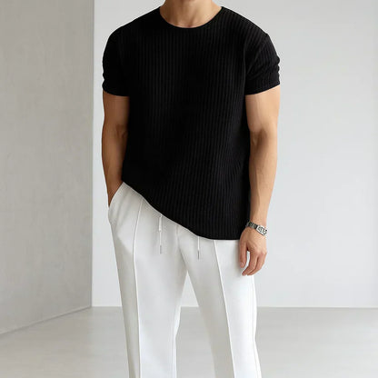 MONVIEL | Mens Knitted T-Shirt