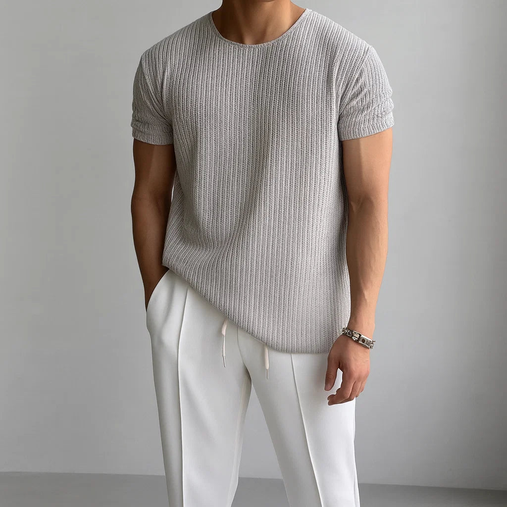 MONVIEL | Mens Knitted T-Shirt