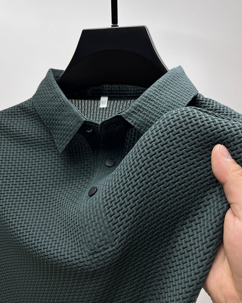MONVIEL™ | Breathable Textured Knit Polo