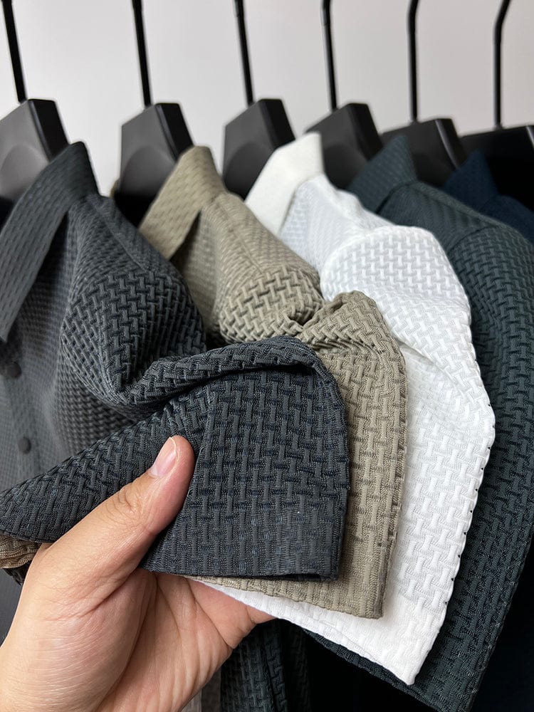 MONVIEL™ | Breathable Textured Knit Polo