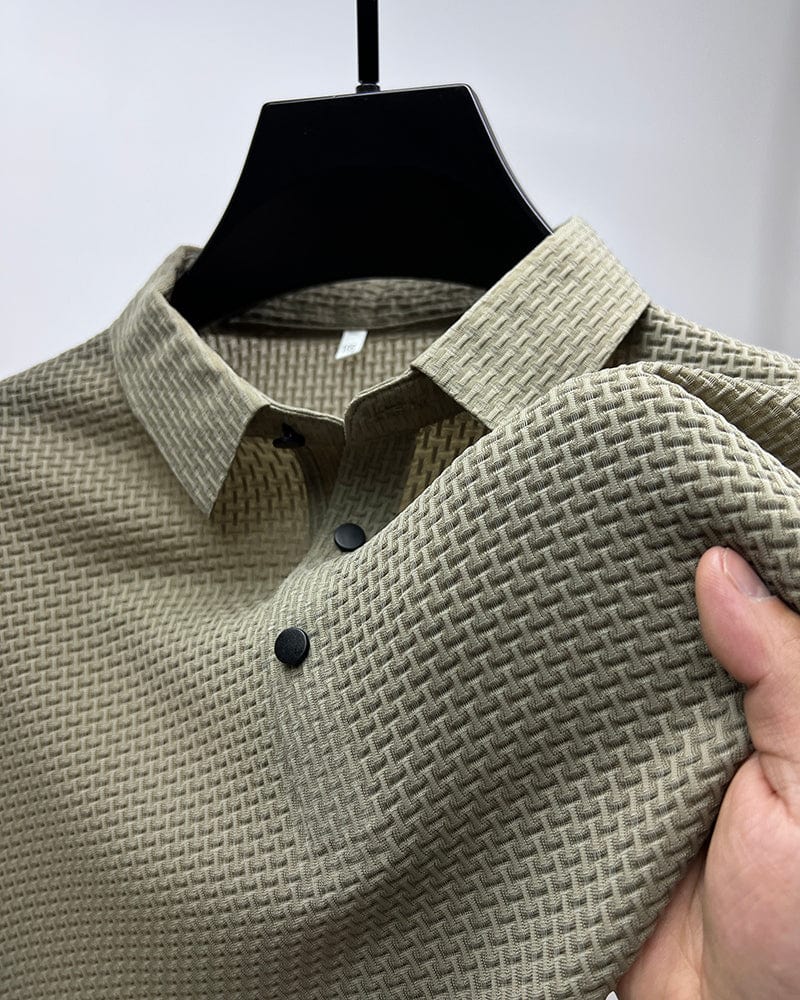 MONVIEL™ | Breathable Textured Knit Polo
