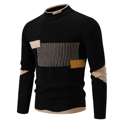 MANSSINO™ | Men's Textured Knit Crew Neck Pullover