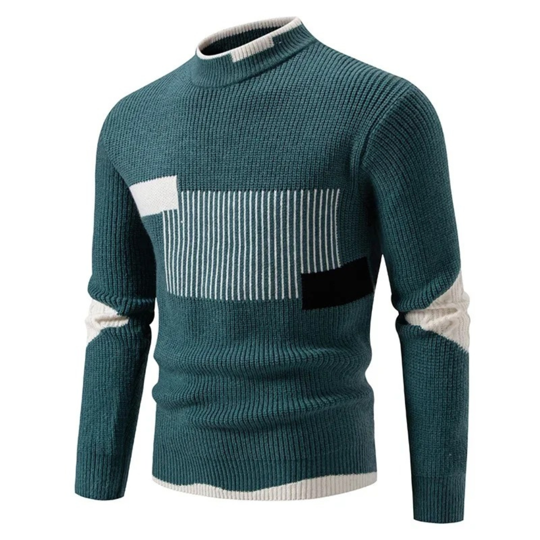 MANSSINO™ | Men's Textured Knit Crew Neck Pullover