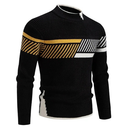 MANSSINO™ | Men's Textured Knit Crew Neck Pullover