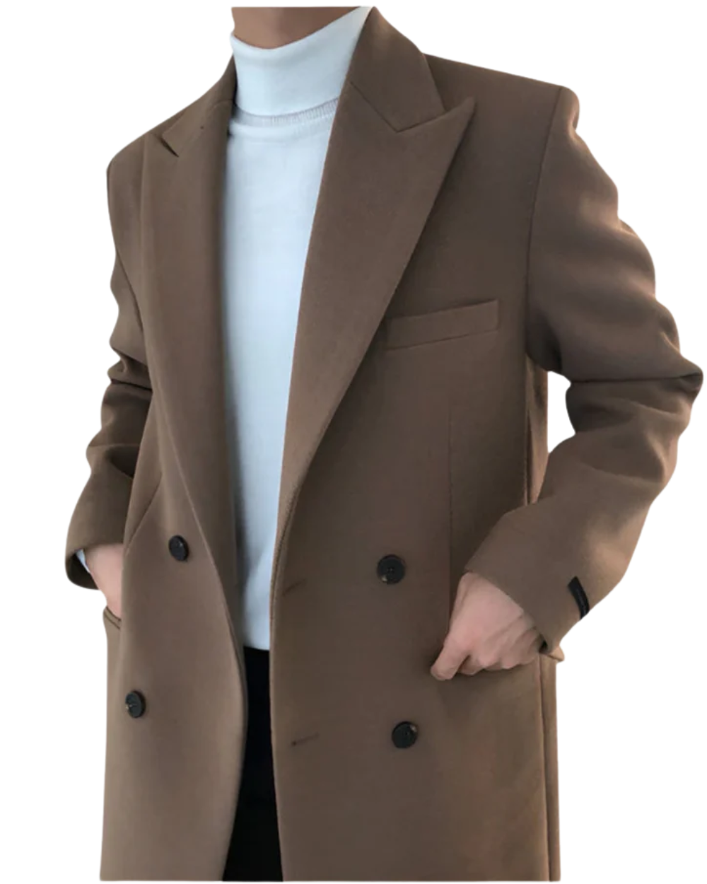 MONVIEL | Double-Breasted Wool Coat