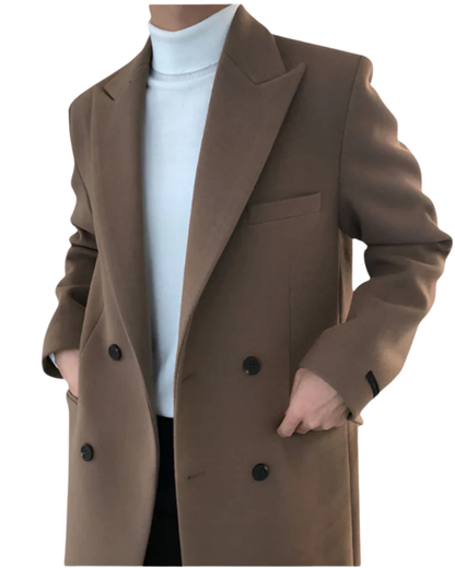 MONVIEL | Double-Breasted Wool Coat