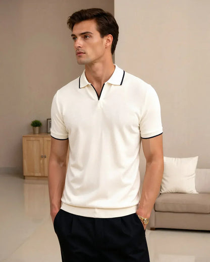 MONVIEL™ | Contrast-Piped Stitched  Polo