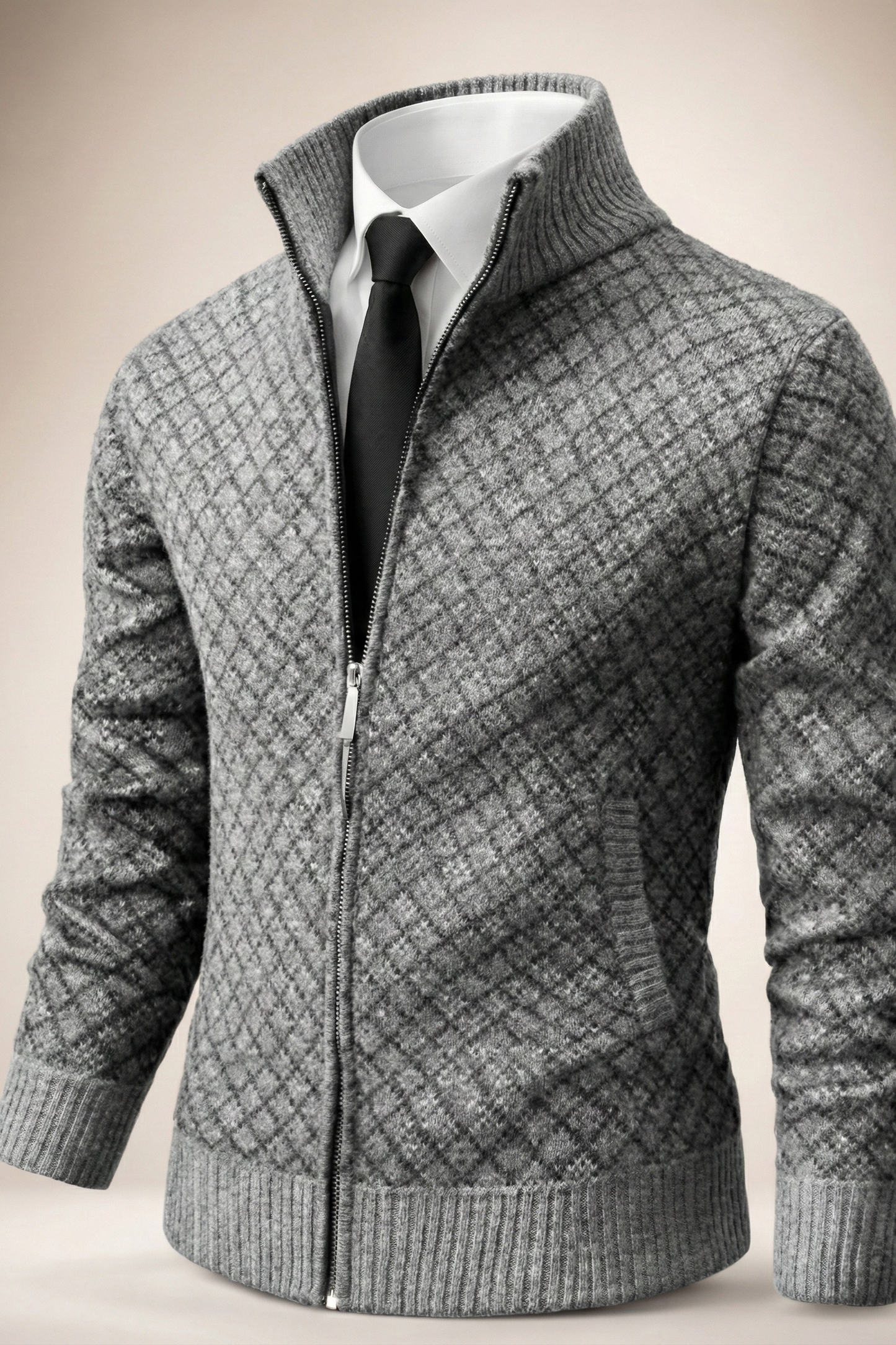 MANSSINO™ | Men's Waffle Knit Zip Gilet