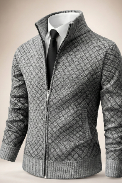MANSSINO™ | Men's Waffle Knit Zip Gilet