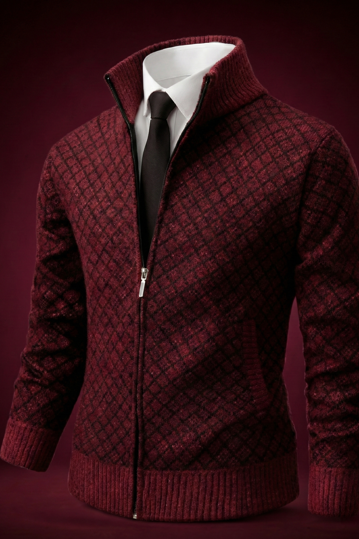 MANSSINO™ | Men's Waffle Knit Zip Gilet