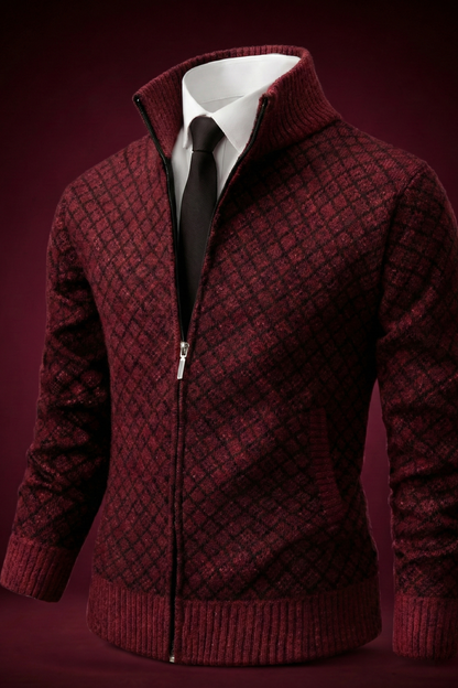 MANSSINO™ | Men's Waffle Knit Zip Gilet