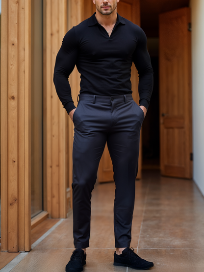 MONVIEL | Mens Stretch Trousers