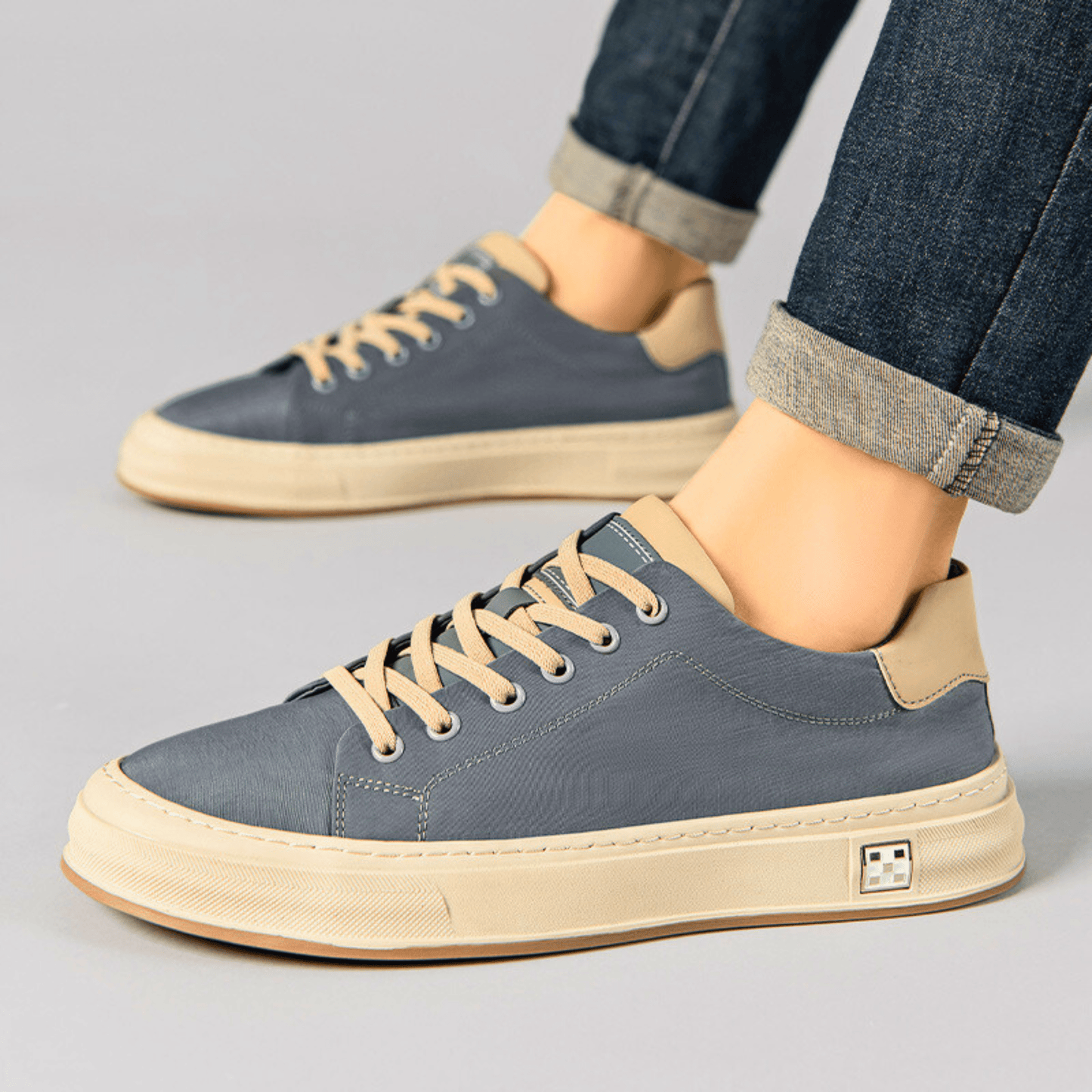 MONVIEL™ | Men's Canvas Low-Top Trainers