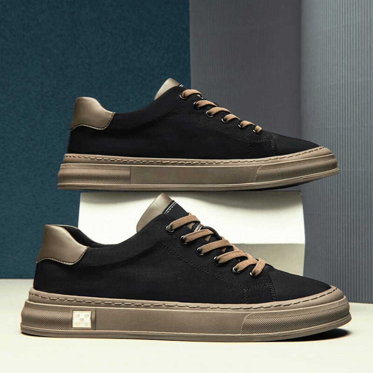 MONVIEL™ | Men's Canvas Low-Top Trainers