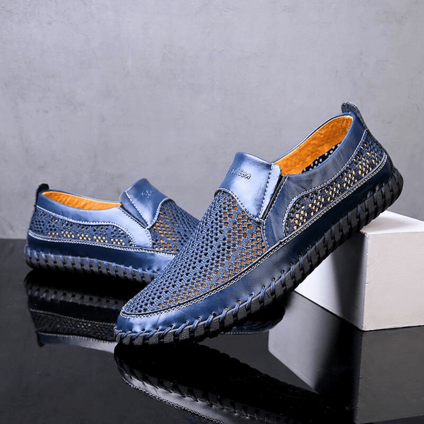 MANSSINO™ | Men's Leather Slip-On Espadrille