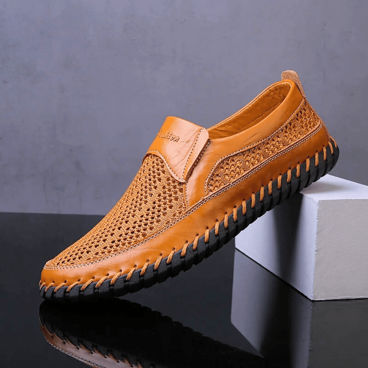 MANSSINO™ | Men's Leather Slip-On Espadrille
