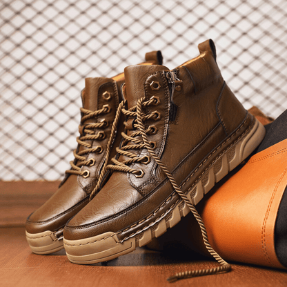 MANSSINO™ | Men's Tapered Leather Ankle Boot