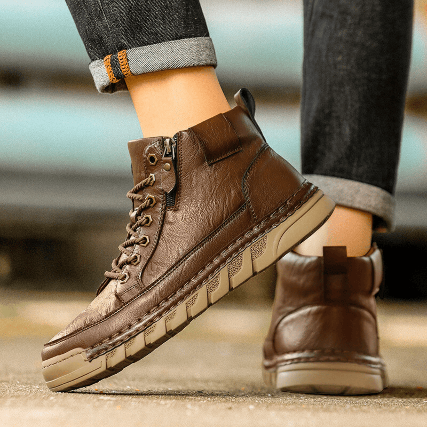 MONVIEL | MENS LEATHER BOOTS