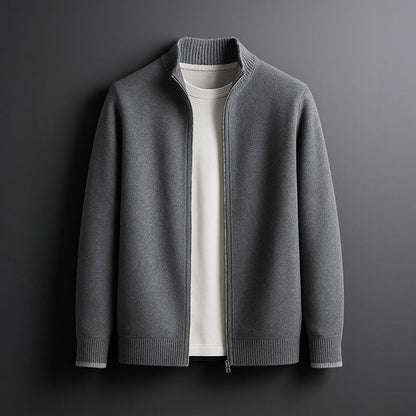 MANSSINO™ | Knit Zip-Through Jacket