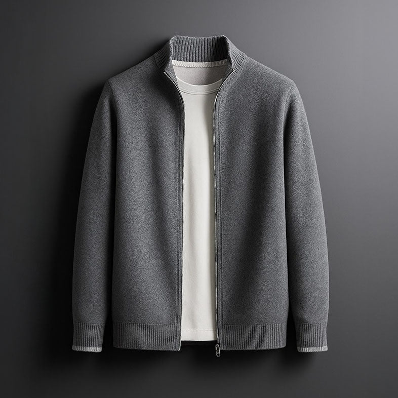 MANSSINO™ | Men's Full-Zip Knit Sweater