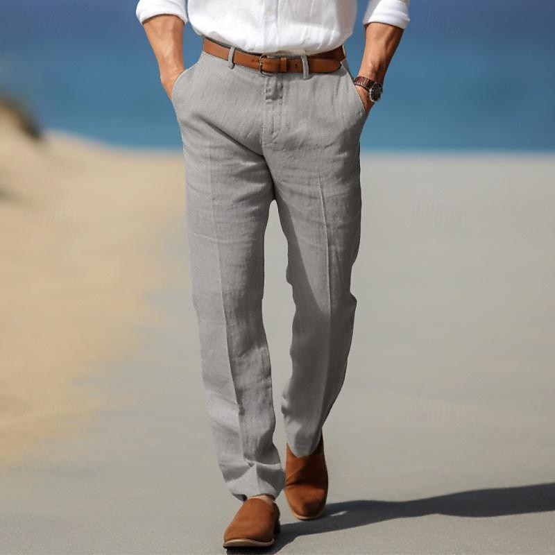 MONVIEL | Mens Premium Linen Trousers