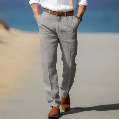 MONVIEL | Mens Premium Linen Trousers