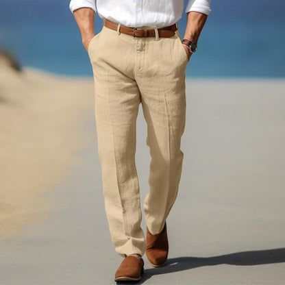MONVIEL | Mens Premium Linen Trousers